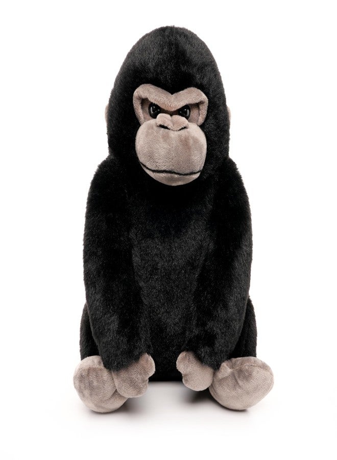 WEIGEDU Black Gorilla Stuffed Animals, Gorilla Apes Plush Toys for Boy Girl Kids Birthday, 12 inches - Image 1